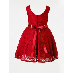 Shahina Fashion Girls Lace & Satin Party Dress-picture-28