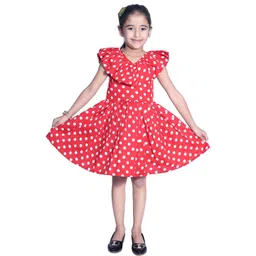 Shahina Fashion Girls Polka Dot Print Mini Frock-picture-22