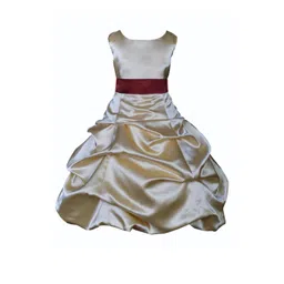 Shahina Fashion Girls Satin Party Dress-picture-33