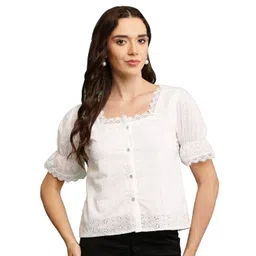 SHAHVEER CREATION Blouson Crop Top-picture-38