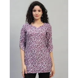 SHAHVEER CREATION Floral Printed Pure Cotton Kurti-picture-37