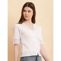 SHAHVEER CREATION Women V-Neck Cotton Regular Top-picture-20