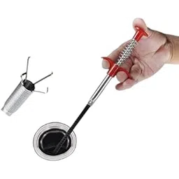 Shaji Stainless Steel Drain Pipe Cleaning Spring Stick,Hair Catching Pipe Cleaning Claw Wire,Sink Stick Sewer Sink Tub Dredge Remover,Spring Drain Basin Cleaner Tool(160 Cm) (1)-picture-23