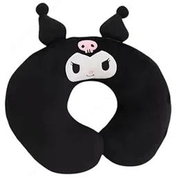 SHAKTISM Kawaii Kuromi Travel Neck Pillow, U-Shaped Headrest, Plush Material, 30 cm, PP Cotton Filling-picture-11