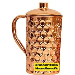 shakuntla handicraft 1 L Copper Water Jug-picture-19