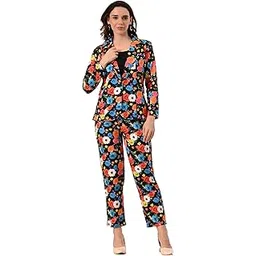 shakuntlam fashion house Women's 3-Piece Formal Suit Set – Cotton Blend Blazer, High-Waist Pants & Camisole | Stylish Business Attire & Office Wear for Work, Interviews & Events-picture-26