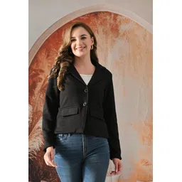 shakuntlam fashion house Women’s Fleece Winter Blazer, Solid Coat For Women-picture-15