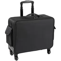 SHAMAX® Professional Hardside Luggage, Vanity Jumbo Makeup Artist Rolling Trolley Beauty Train Case Makeup Cosmetic Trolley Hairstylist Travel Organizer Barber Bag (8516/XXL/Trolley) Multifunctional-picture-50