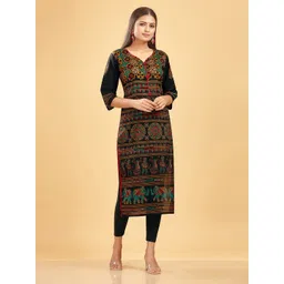SHANVIKA Ethnic Motifs Printed Pure Cotton Kurta Fabric Unstitched Dress Material-picture-25