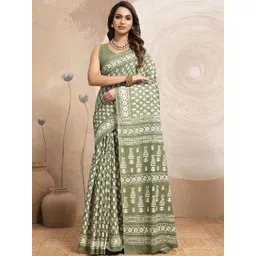 SHANVIKA Ethnic Motifs Pure Cotton Handloom Saree-picture-37