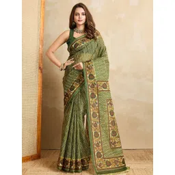 SHANVIKA Ethnic Motifs Pure Cotton Saree-picture-41