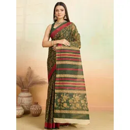 SHANVIKA Floral Printed Pure Cotton Saree-picture-15