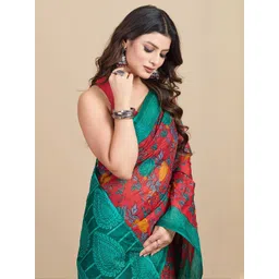 SHANVIKA Floral Printed Pure Cotton Saree image 2