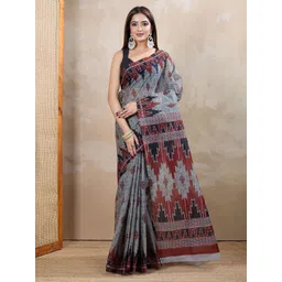 SHANVIKA Geometric Printed Pure Cotton Saree-picture-15