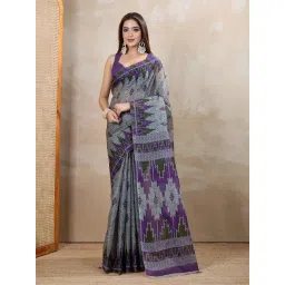 SHANVIKA Grey Pure Cotton Printed Saare-picture-10