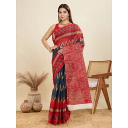 SHANVIKA Grey Pure Cotton Printed Saare-picture-12