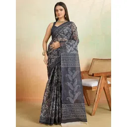 SHANVIKA Paisley Printed Pure Cotton Saree-picture-16