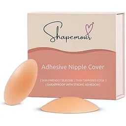 shapemour Silicone Adhesive Nipple Covers for Women, Thin Comfortable Invisible and Reusable Nipple Pasties, All-Day Hold, Skin Friendly-picture-52