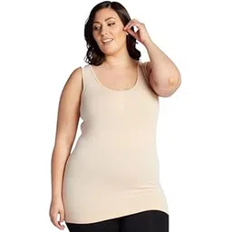 shaperx Camisole Tank Tops for Women, Soft Stretch Cotton Camisole Plus Size Pack of 1-picture-13