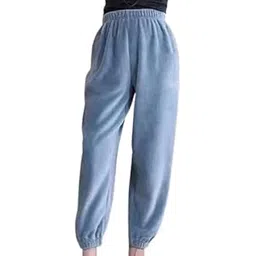 shaperx Coral Velvet Winter Warm Flannel Night Pajama Women at Home Free Size (26 Till 34) Pack of 1-picture-20