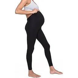 shaperx Maternity Leggings for Pregnant Women Black Pack of 1 (3 to 6 Months) (7 to 10 Months)-picture-52