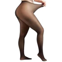 shaperx Queen Plus Size Tights Semi Opaque Control Top High Waist Stockings Nylons Translucent Panty Hose for Women Plus Size-picture-48