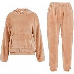 shaperx Stylish Fleece Hoodie & Pant Set for Women – Winter Thermal Tracksuit-picture-33