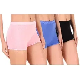 shaperx Women's Cotton High Waist Regular Comfortable Shorts Packs of 3-picture-19