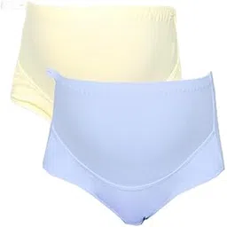 shaperx Women's High Waist Soft Comfy Cotton Spandex MaternityPanty|PregnancyPanty|Maternity Panties Pack of 2 Multicolor-picture-13