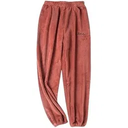shaperx Womens Winter Fllufe Pajama Pants Warm Fleece Warm Free Size (26 Till 34) Pack of 1-picture-43