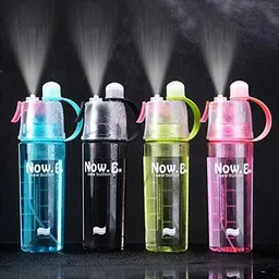 sharpnal Plastic Mist Spray Water Bottle for Sports Outdoor Cycling 600 ml Bottle image 2