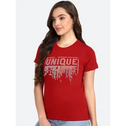 shashvi Women Red Embellished T-shirt-picture-26