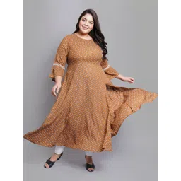 Shashwani Women Floral Printed Bell Sleeves Maternity Kurta-picture-41