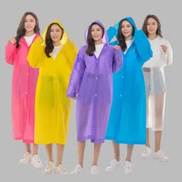 shatviks Solid Women Raincoat-picture-11