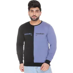 SHAUN Men Colourblocked Sweatshirt-picture-21