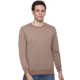 SHAUN Men Solid Round Neck Long Sleeves Pullover Sweatshirt-picture-11