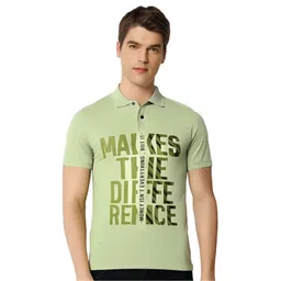 SHAUN Men Typography Printed Polo Collar T-shirt-picture-34