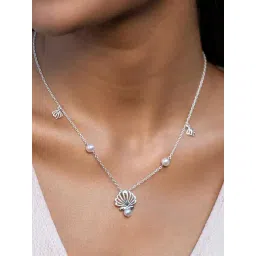 Shaya 92.5 Sterling Silver All Pearled Up Necklace for Women-picture-35