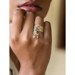 Shaya 92.5 Sterling Silver Ashwa Casual Ring for Women-picture-46