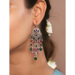 Shaya 92.5 Sterling Silver Feeling Futri Earrings for Women-picture-26