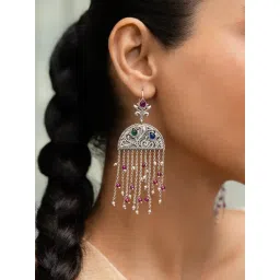 Shaya 92.5 Sterling Silver Feeling Haseen Drop Earrings for Women-picture-33