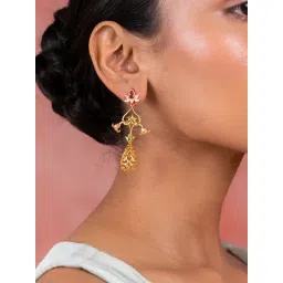 Shaya 92.5 Sterling Silver Shaadi Squad Band Baaja Bridesmaid Dangler Earrings for Women-picture-36