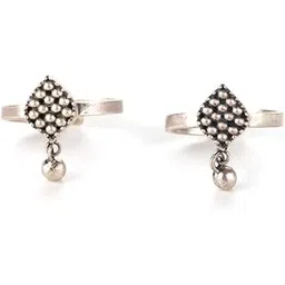 shaya by CaratLane Antique Ammachis Bazaar Wali Adjustable Toe Rings For Women in 925 Silver-picture-19