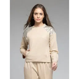 SHAYE Beige Solid Pullover-picture-27