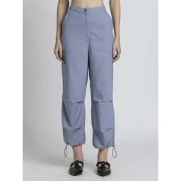 SHAYE Blue Casual Trousers-picture-38