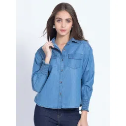 SHAYE Blue Regular Fit Shirt-picture-21