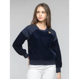 SHAYE Blue Solid Pullover-picture-31