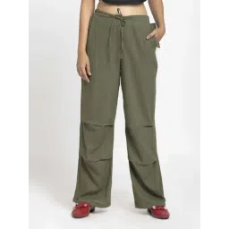 SHAYE Green Casual Trousers-picture-38