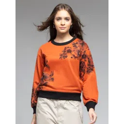 SHAYE Orange Printed Pullover-picture-10