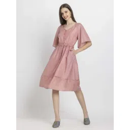 SHAYE Pink Casual Dress-picture-14